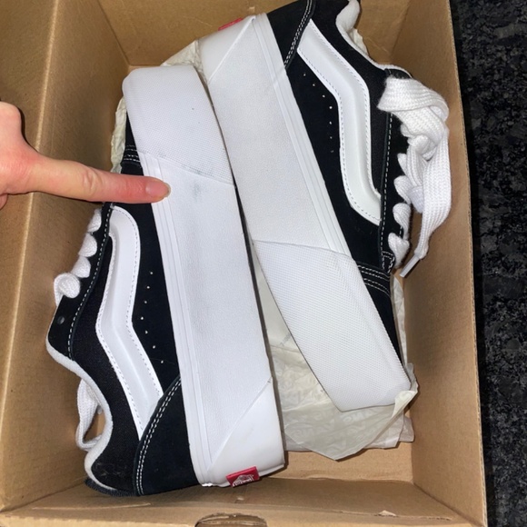 Vans Black and White Knu Stack unisex Mens 4.5 Womens 6 - Picture 12 of 13